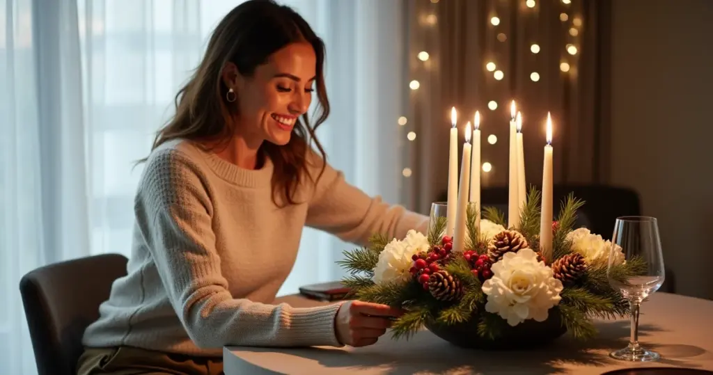 15 Ideias de Decoração de Natal para Centro de Mesa (Funciona em Mesa Pequena!)