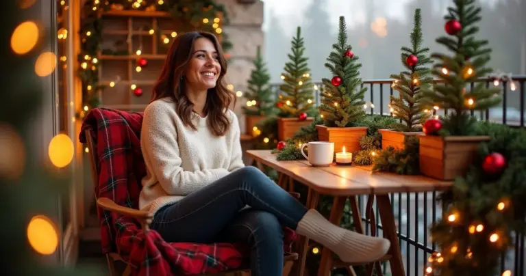 24 Ideias de Decoração de Natal Varanda Pequena que Dobram o Espaço 24 Ideias de Decoração de Natal Varanda Pequena que Dobram o Espaço