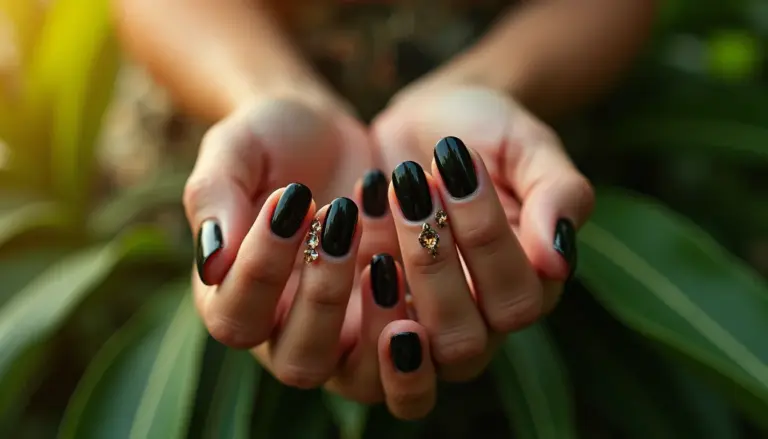 47 Ideias de Decoração de Unha com Esmalte Preto para 2026