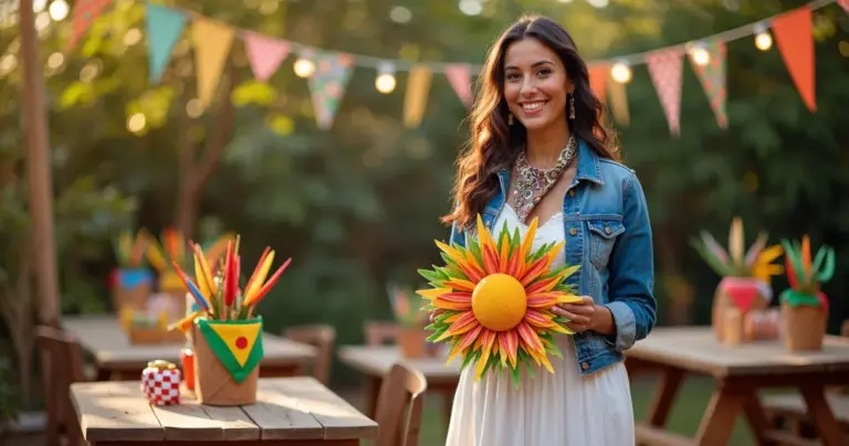 23 Ideias de Decoração Junina EVA que Transformam Seu Arraiá