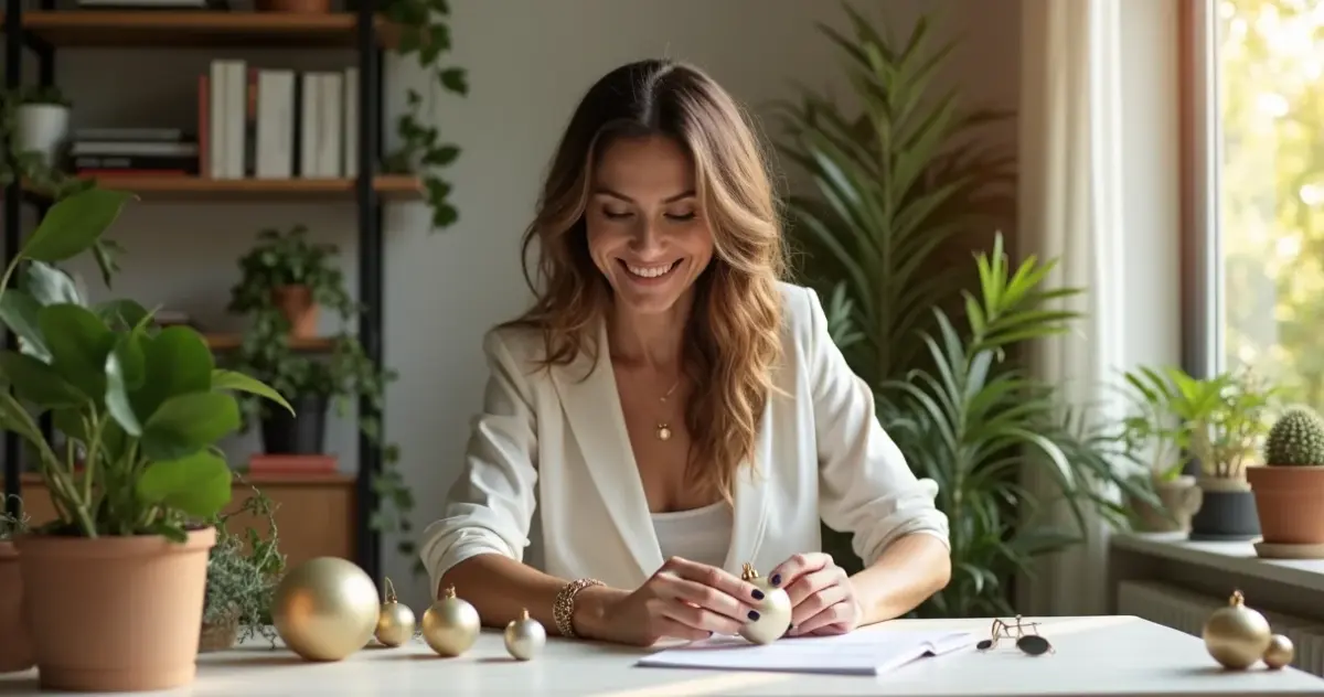 15 Ideias de Decoração Natal Escritório Elegante e Funcional