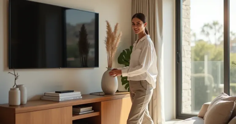 27 Ideias de Decoração para Rack de TV que Transformam sua Sala em 5 Min 27 Ideias de Decoração para Rack de TV que Transformam sua Sala em 5 Min