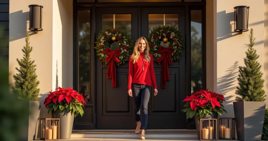 27 Ideias de entrada entrada decoração de natal para porta que vão te surpreender