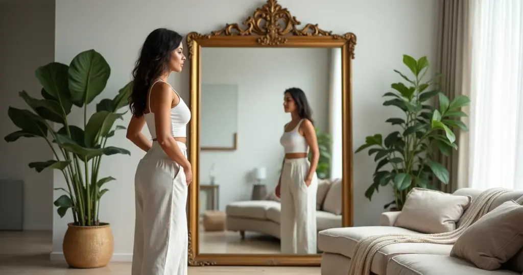 17 Ideias de Espelho de Decoração que Dobram Seu Espaço