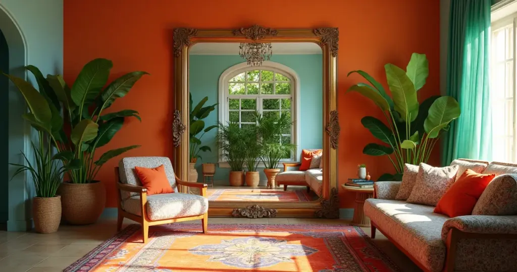 22 Ideias de Espelho na Sala Decoração Que Dobram Seu Espaço