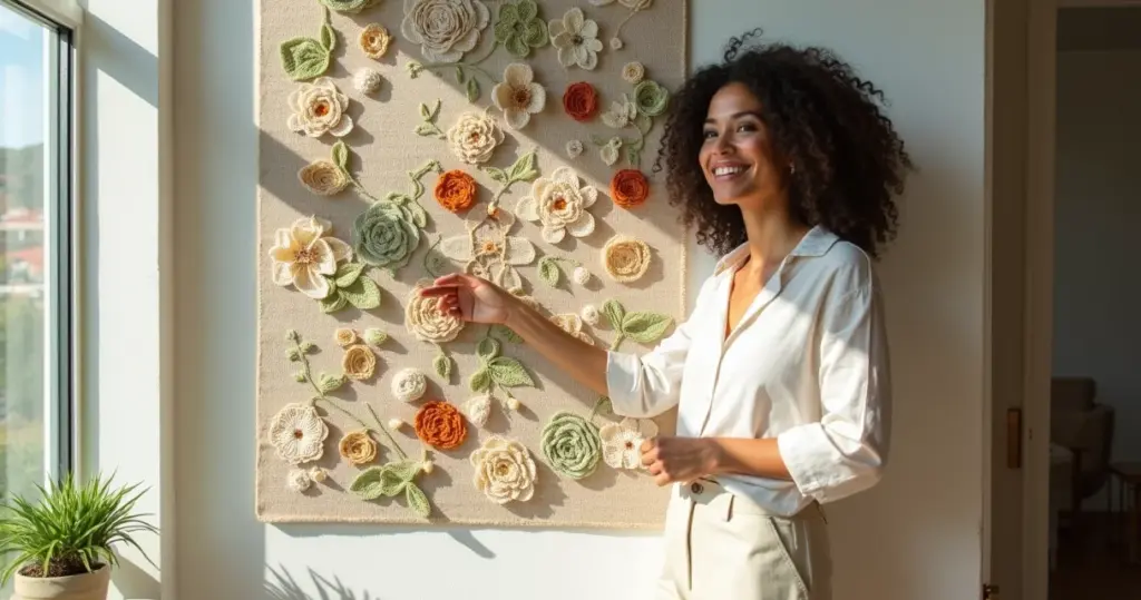 13 Ideias de Gráfico de Flores e Folhas de Croche que Fazem sua Peça Brilhar