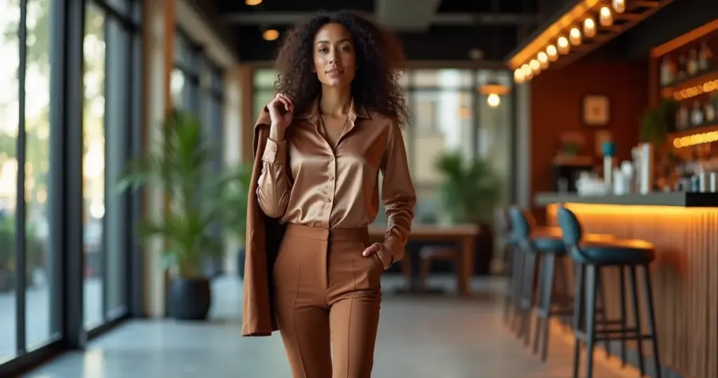 15 Looks com Calça Marrom: Do Escritório ao Happy Hour 15 Looks com Calça Marrom: Do Escritório ao Happy Hour