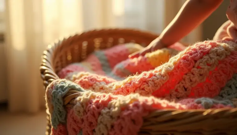 Manta de crochê para bebê: saiba qual fio e ponto escolher