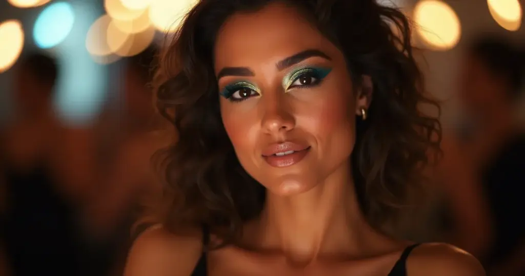 13 Ideias de Maquiagem Azul com Dourado para Brilhar em Qualquer Festa