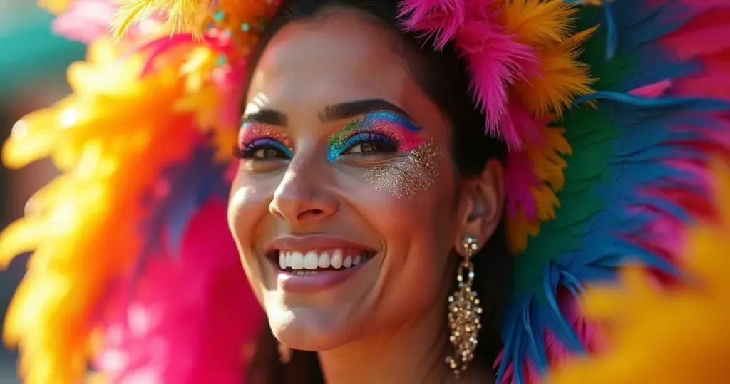 17 Dicas de Maquiagem Colorida para Carnaval que Duram a Noite Toda