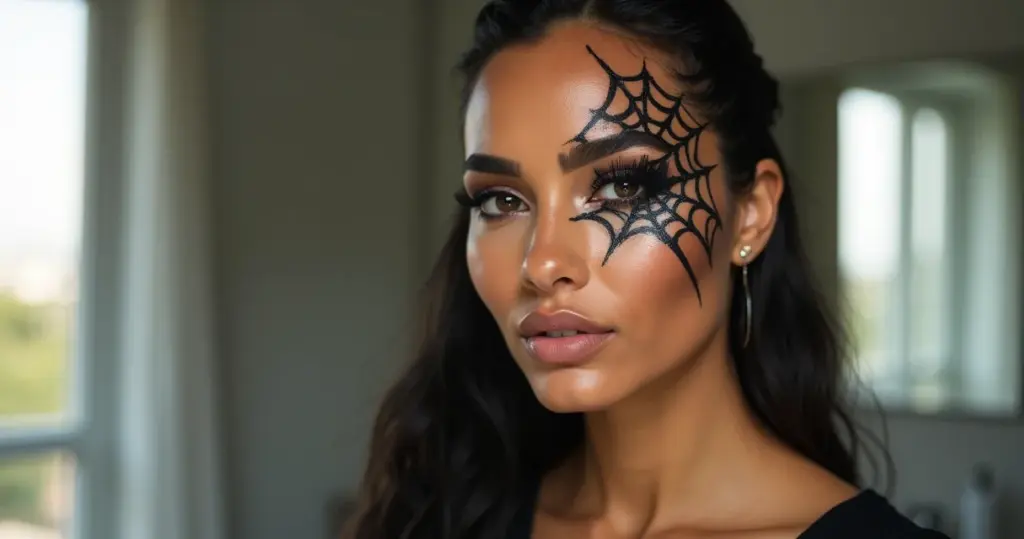 Maquiagem de aranha no rosto: faça em 30min com R$30