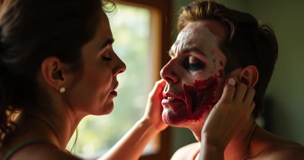 Maquiagem masculina Halloween: o truque que transforma fantasia em cinema