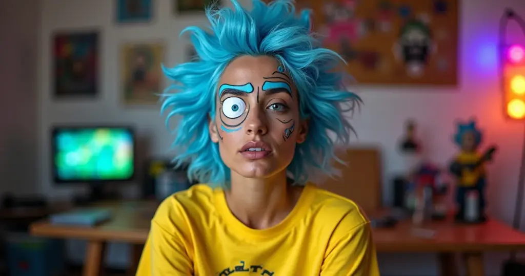 12 Ideias de Maquiagem Rick and Morty para Você Criar em Casa