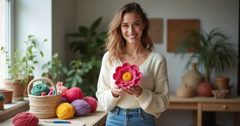 12 Ideias de Margarida de Crochê que Transformam Qualquer Projeto em 15 Min