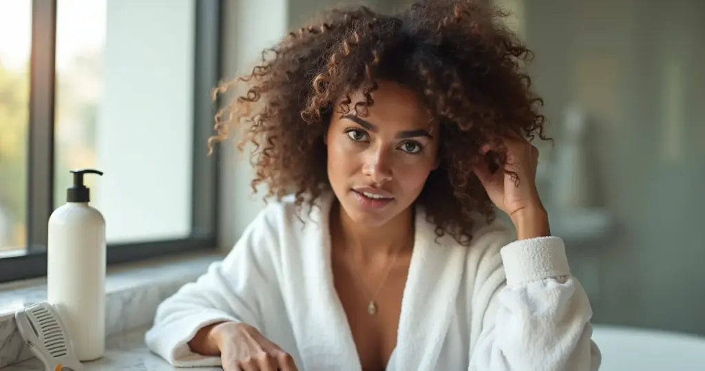 Meu cabelo tem muito frizz? O erro está no seu banho (e eu te ensino a consertar) Meu cabelo tem muito frizz? O erro está no seu banho (e eu te ensino a consertar)