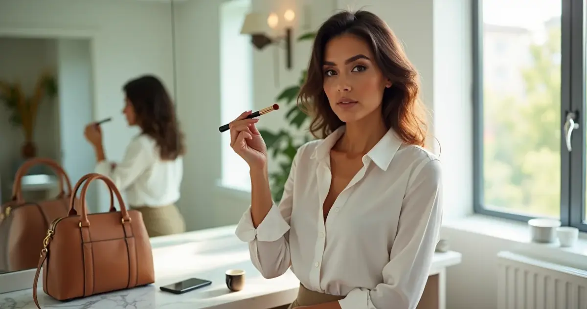 Mini pincel de maquiagem: beleza impecável em 2 minutos na correria Mini pincel de maquiagem: beleza impecável em 2 minutos na correria