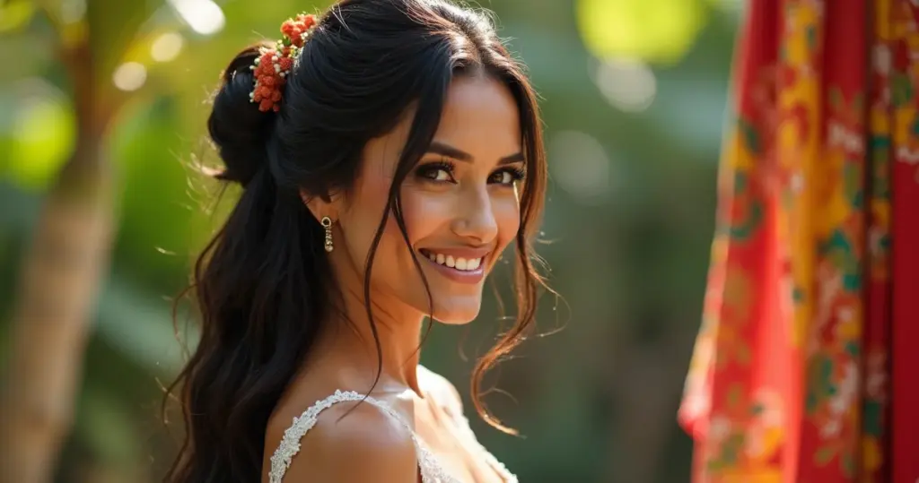 28 Penteados para Madrinha de Casamento Cabelo Longo que Vão Arrancar Elogios