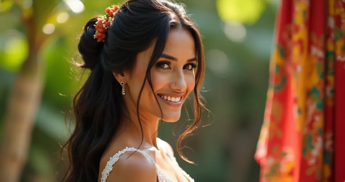28 Penteados para Madrinha de Casamento Cabelo Longo que Vão Arrancar Elogios