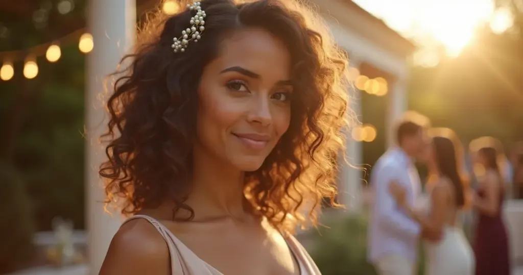 18 Penteados para Madrinha de Casamento Cacheado: Elegância Sem Esforço