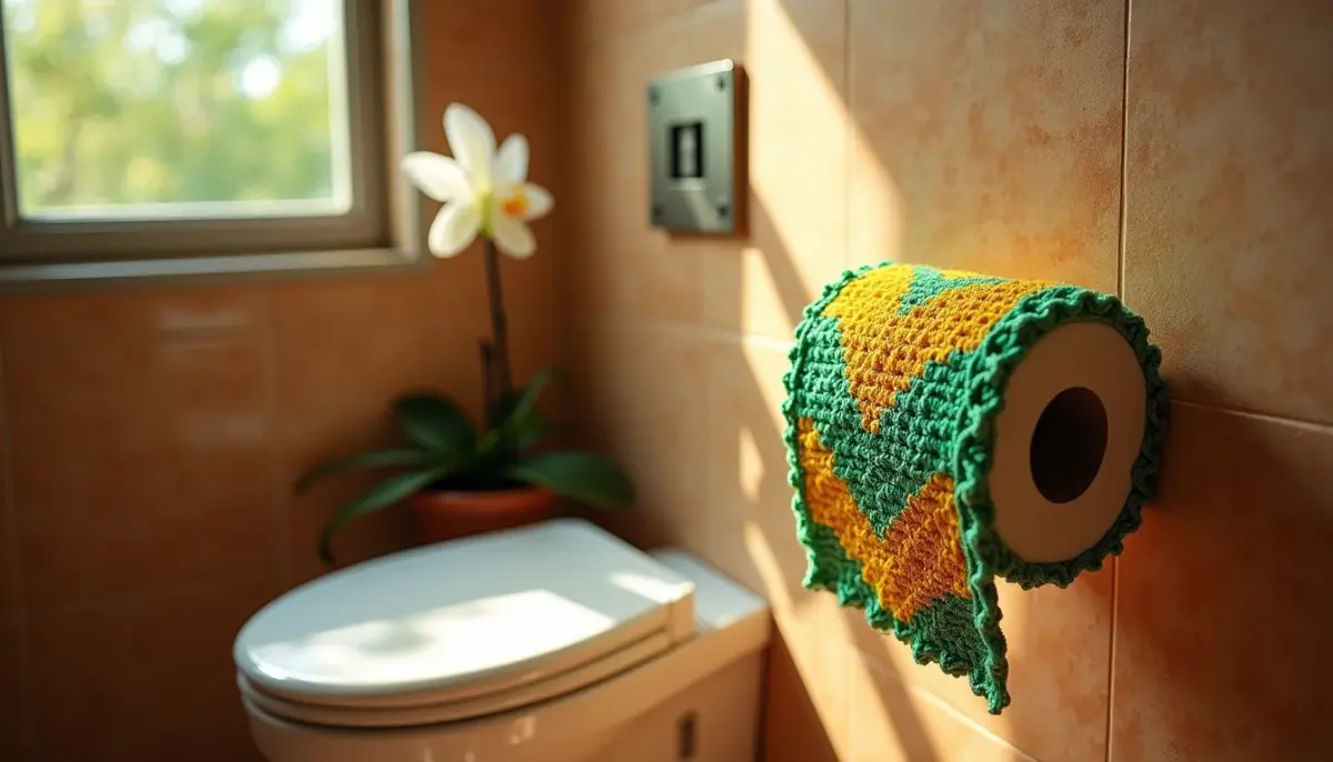 47 Ideias de Porta Papel Higiênico em Crochê para Banheiro