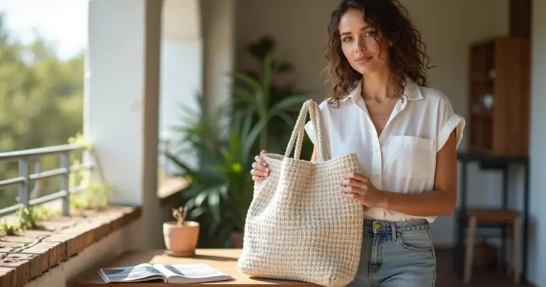 Receita de bolsa de croche com fio de malha: leve, firme e lucrativa