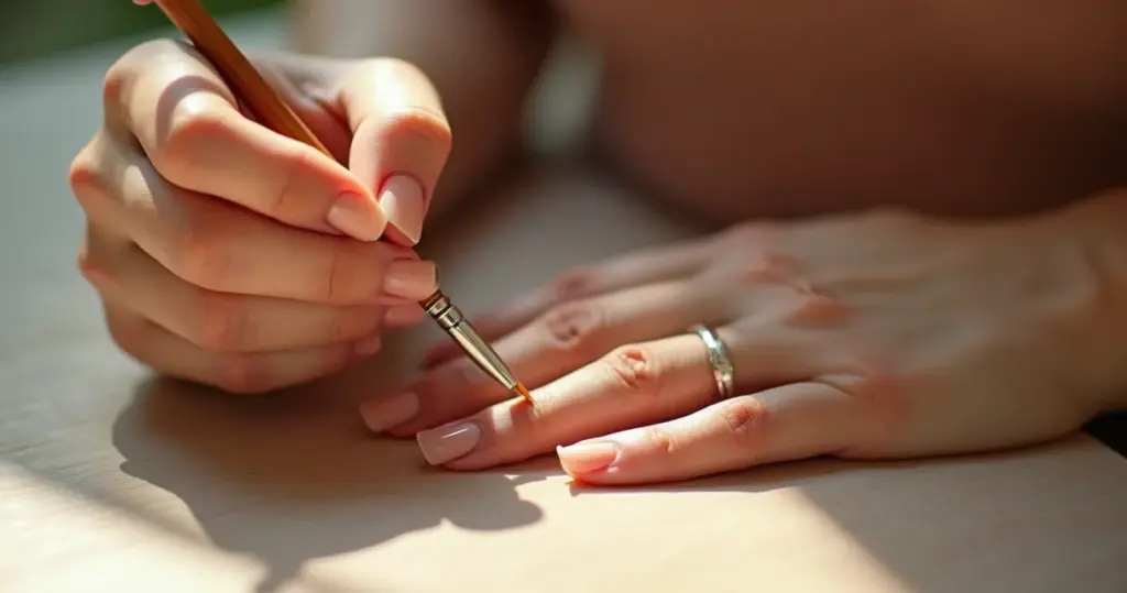 Simples decoração de unha em gel: o toque que ninguém vê, mas todo mundo nota