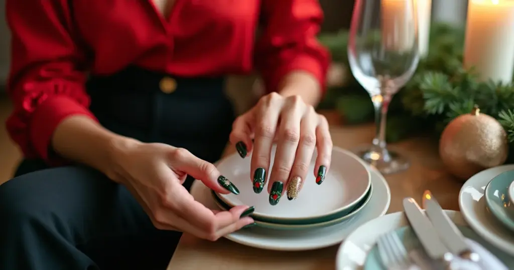 27 Ideias de Unha Pintada para o Natal que Vão Fazer Você Brilhar