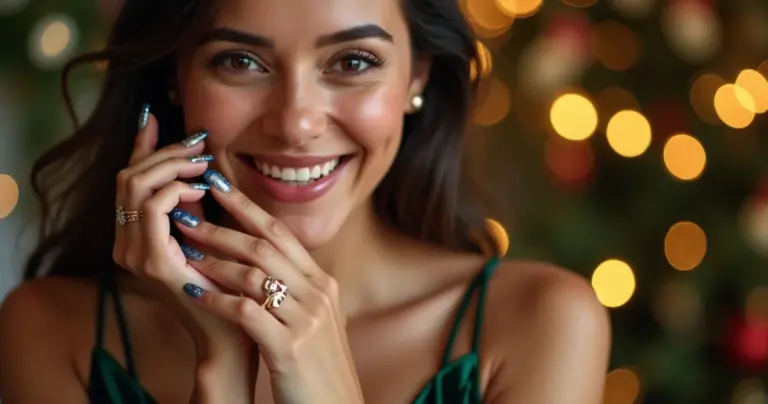 22 Ideias de Unhas Ano Novo e Natal para Arrasar em 2026