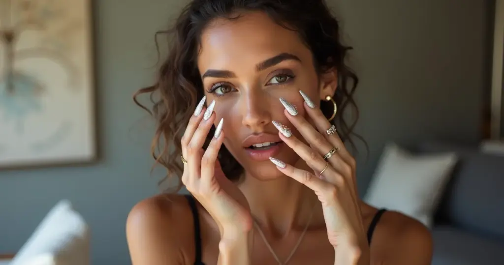 17 Ideias de Unhas Metalizadas Decoradas para Brilhar em 2026