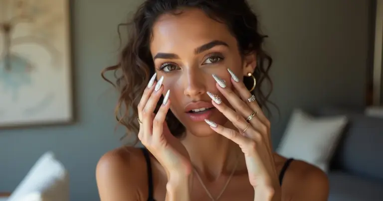17 Ideias de Unhas Metalizadas Decoradas para Brilhar em 2026