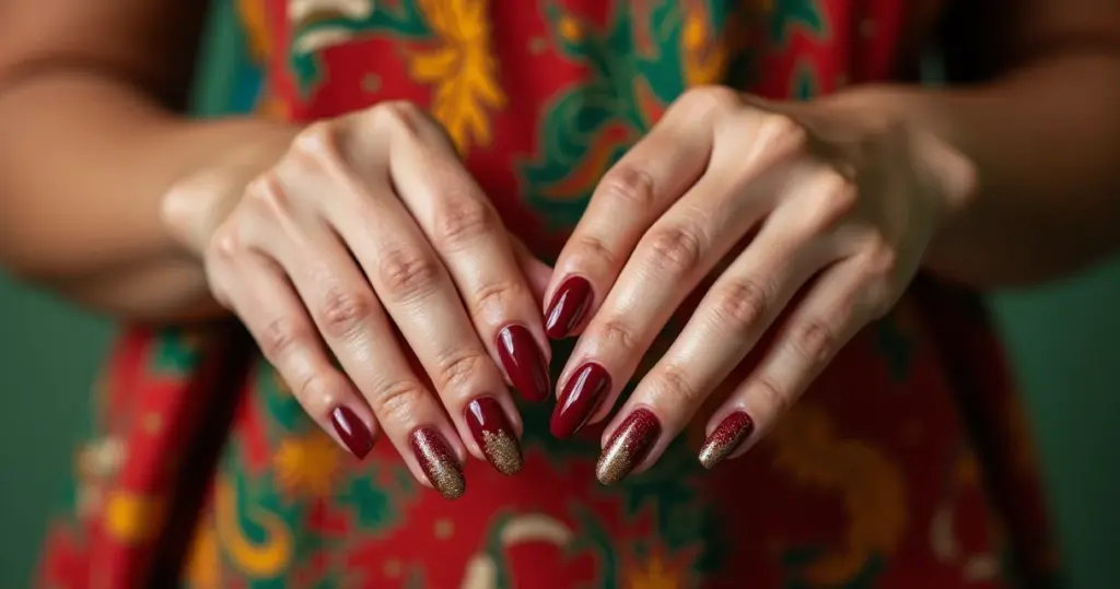 12 Ideias de Unhas para Ano Novo e Natal que Vão Brilhar nas Festas