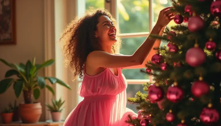 87 ideias de usar rosa no Natal significado: afeto e estilo