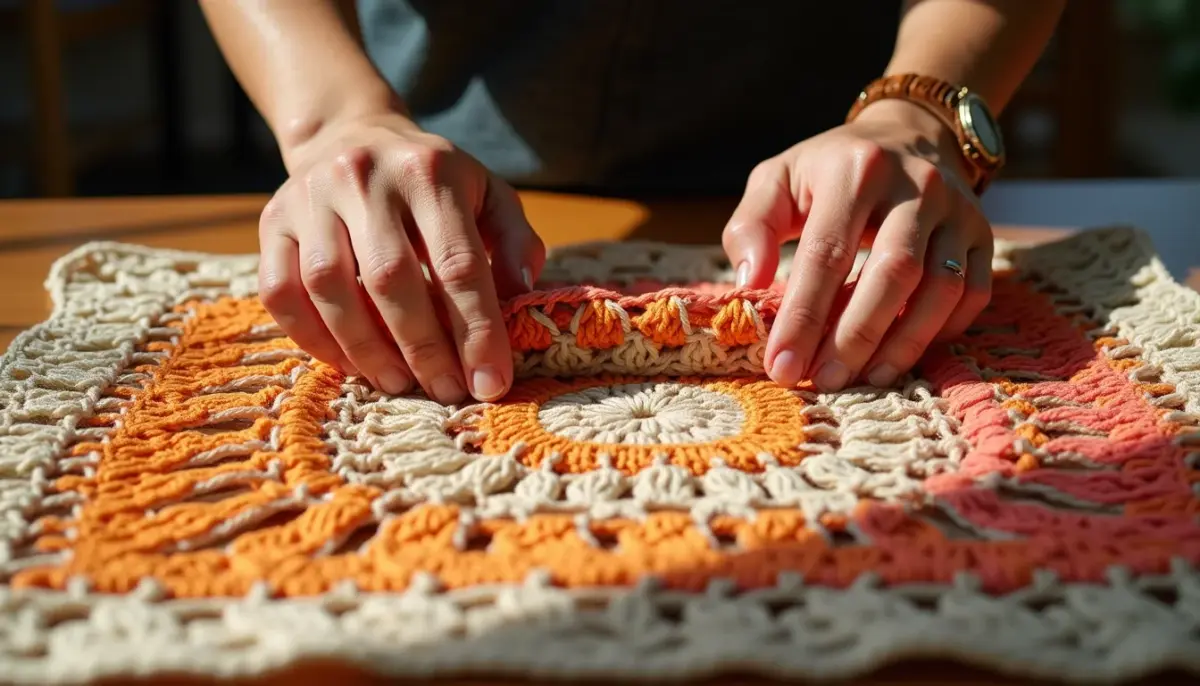 Caminho de mesa de crochê que não desbota nem fica duro