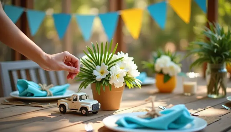35 ideias de decoração cha bebe menino simples e barato