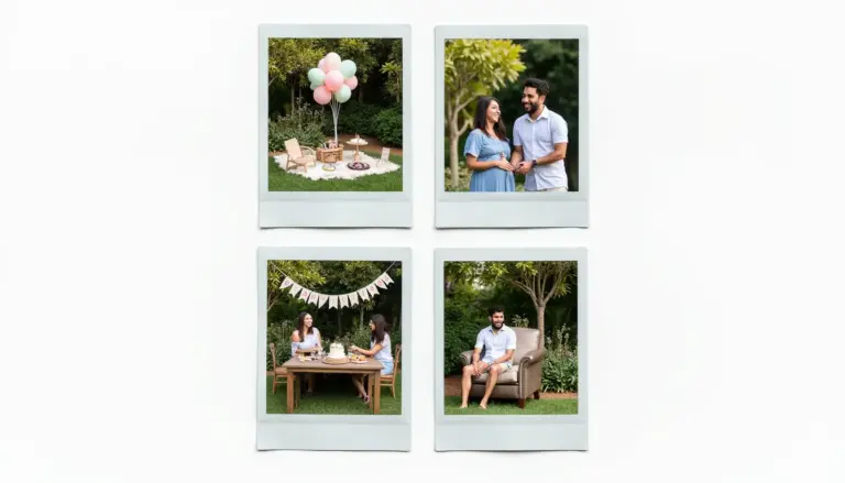 35 ideias de decoração de chá revelação ao ar livre simples e barato