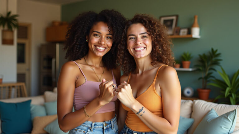 66 Ideias de Tattoo de Amigas Que São Lindas E Baratas Em 2026 Duas amigas brasileiras exibindo tatuagens minimalistas combinando nos pulsos.