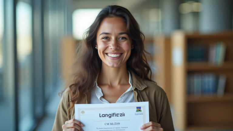A estratégia para garantir a sua carteira da OAB sem ficar no vermelho Jovem brasileiro sorrindo com certificado da OAB, simbolizando aprovação e alívio financeiro.