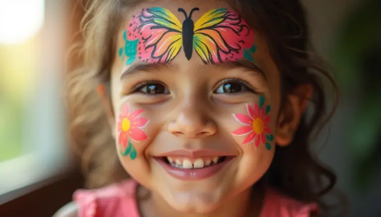 54 ideias de maquiagem de criança infantil segura e lavável