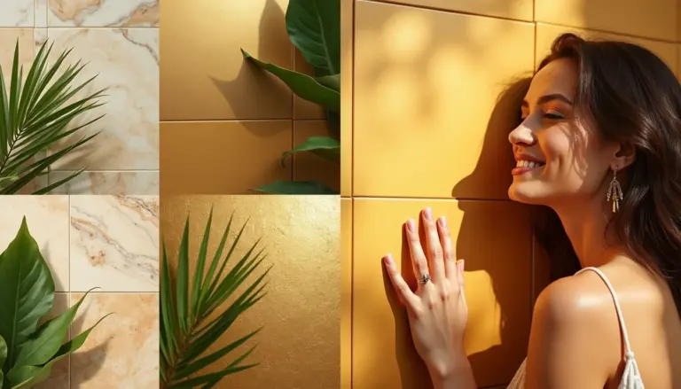 50 Ideias de Porcelanato Dourado Para Transformar Sua Casa em 2026