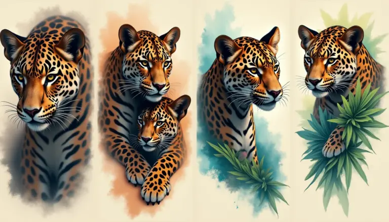 50 Ideias de Tatuagem Onca Mae e Filho Para Proteger na Pele