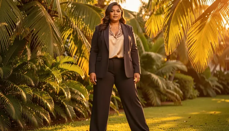 Traje Esporte Fino Feminino Plus Size: 3 Looks Que Alongam e Valorizam
