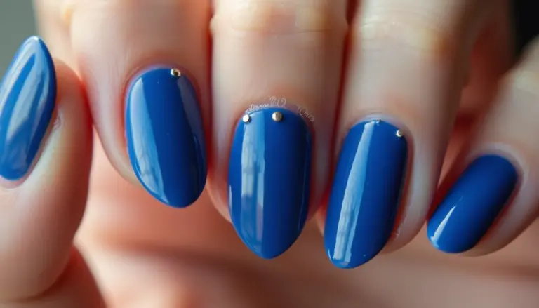54 Unha Azul Decorada: Ideias Lindas e Fáceis Para Copiar em Casa