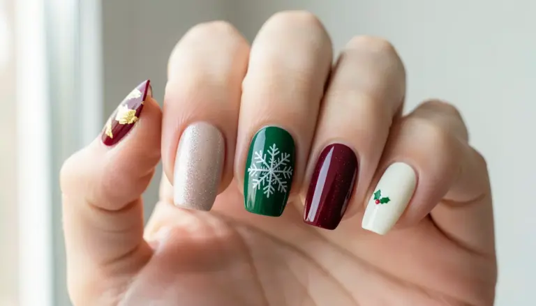31 Unhas de Gel para o Natal Decoradas: Ideias Lindas para 2026