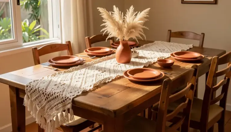 9 Caminhos de Mesa de Crochê para Copiar (Fotos e Tendências)
