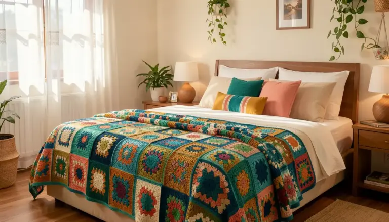 5 Colchas de Crochê Pinterest para Inspirar Seu Quarto (Lindas Inspirações)