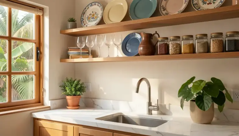 12 Inspirações para Decorar Prateleiras de Cozinha com Louças (Fotos e Dicas) 12 Inspirações para Decorar Prateleiras de Cozinha com Louças (Fotos e Dicas)