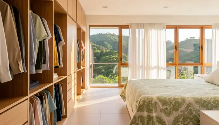 10 Inspirações para Decorar Quarto de Casal com Closet Integrado (Fotos e Tendências) 10 Inspirações para Decorar Quarto de Casal com Closet Integrado (Fotos e Tendências)