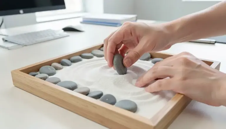 Como Montar um Jardim Zen de Mesa para Escritório (Guia Prático e Antiestresse)