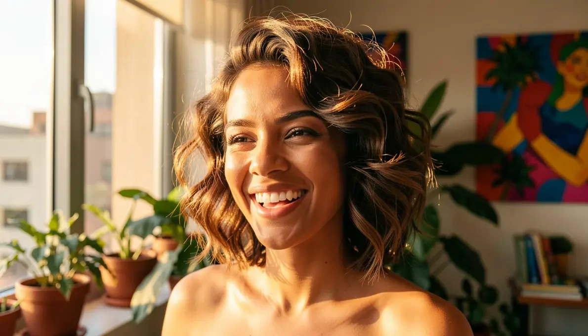 37 Ideias de Corte Cabelo Curto Ondulado que Acabam com o Efeito Triangular