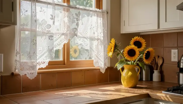 11 Cortinas de Crochê para Cozinha (Fotos e Inspirações)